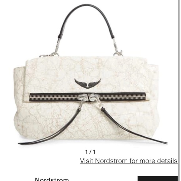 Zadig& Voltaire twin’s zip grained leather handbag - Picture 6 of 15